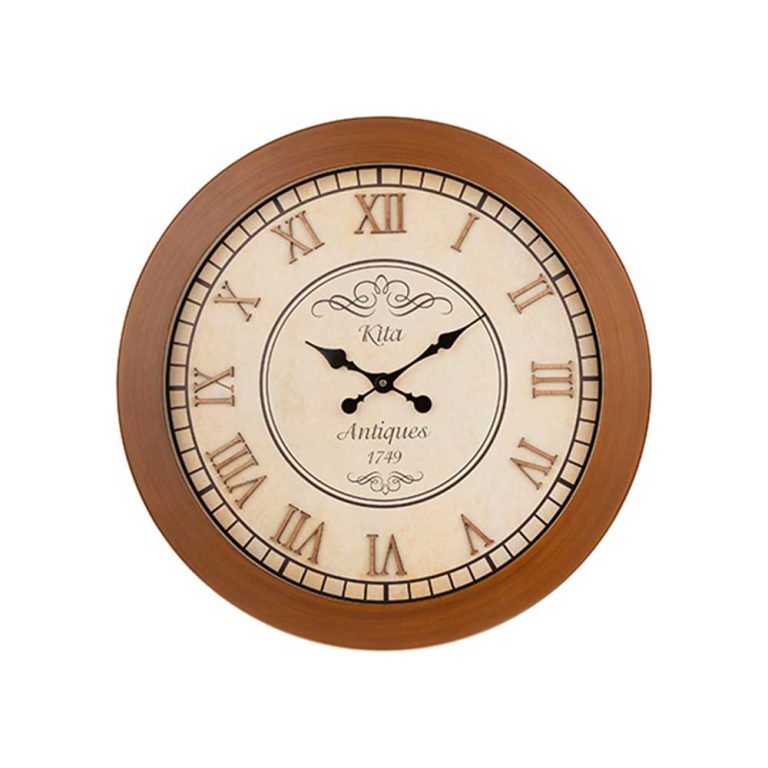 ساعت دیواری چوبی هوم آدیس مدل کیتا آنتیک کد CKA 701