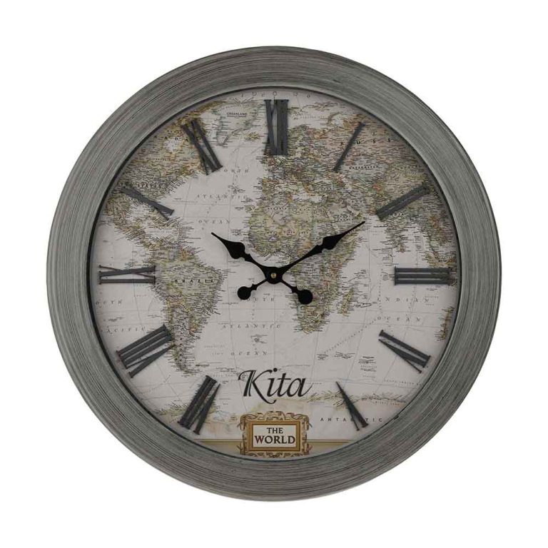 ساعت دیواری چوبی هوم آدیس مدل کیتا آنتیک کد CKA 710