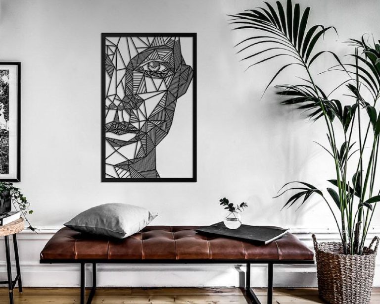 تابلو فلزی نیم نگاه 2