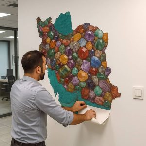 استیکر دیواری ایران کد i1